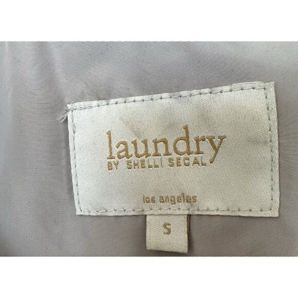 Laundry by Shelli Segal Ws Small Jacket Navy Lightweight Full Zip Quilted Hooded - Picture 6 of 14